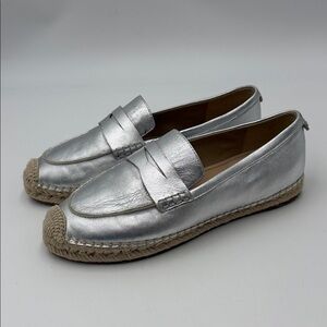 Sam Edelman Women's Kai Silver Espadrille Loafers